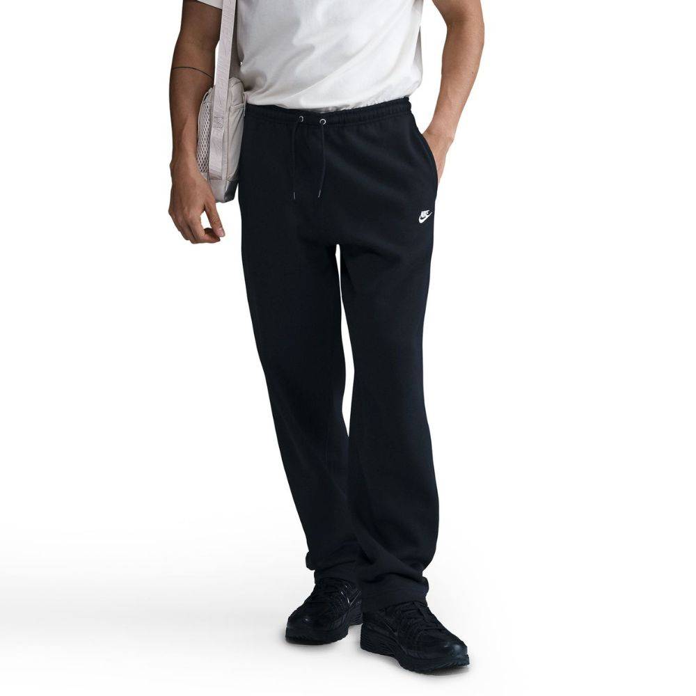 NIKE CLUB BRUSHED OPEN HEM TROUSERS