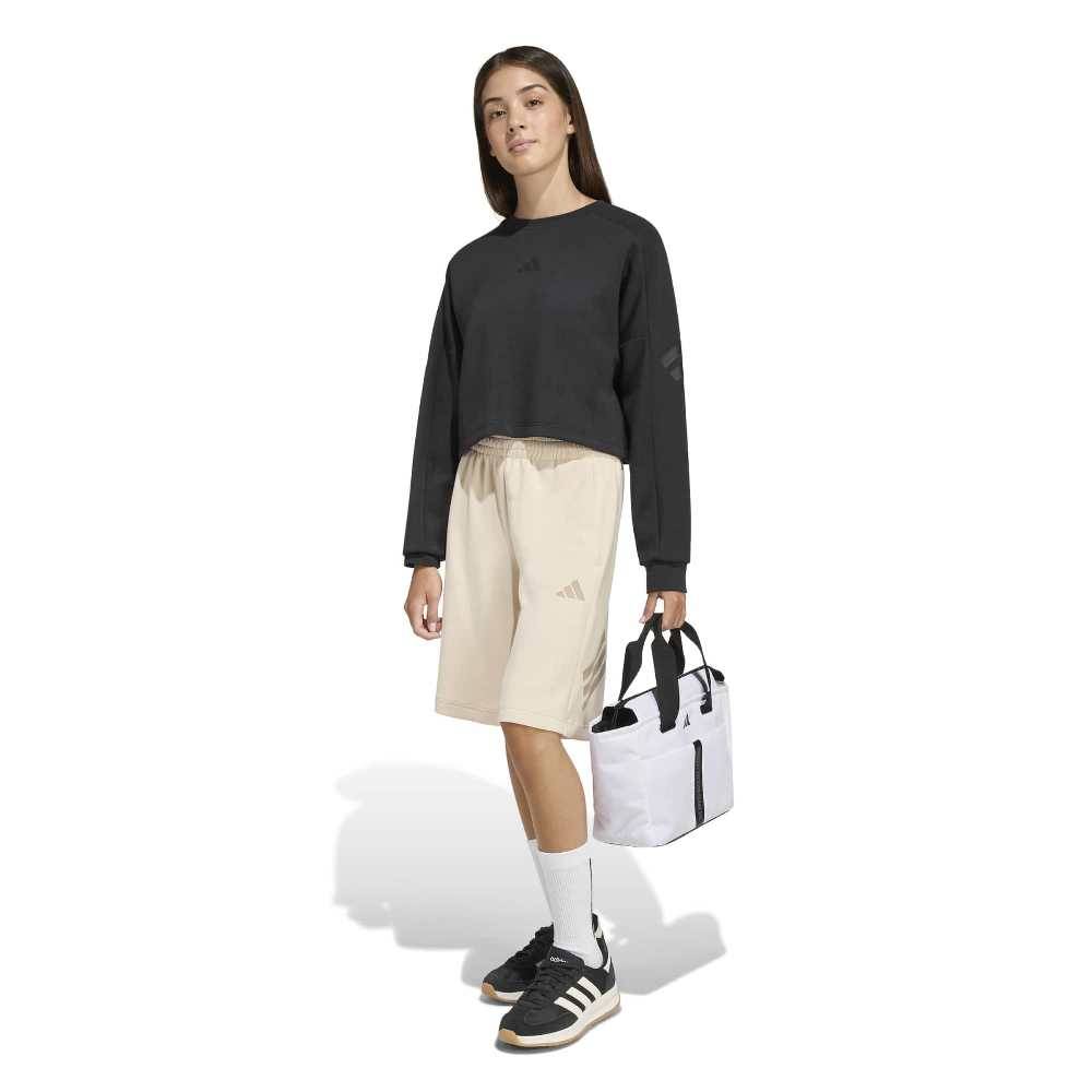 ADIDAS GIRLS FUTURE ICONS 3 STRIPES CROPPED SWEATSHIRT