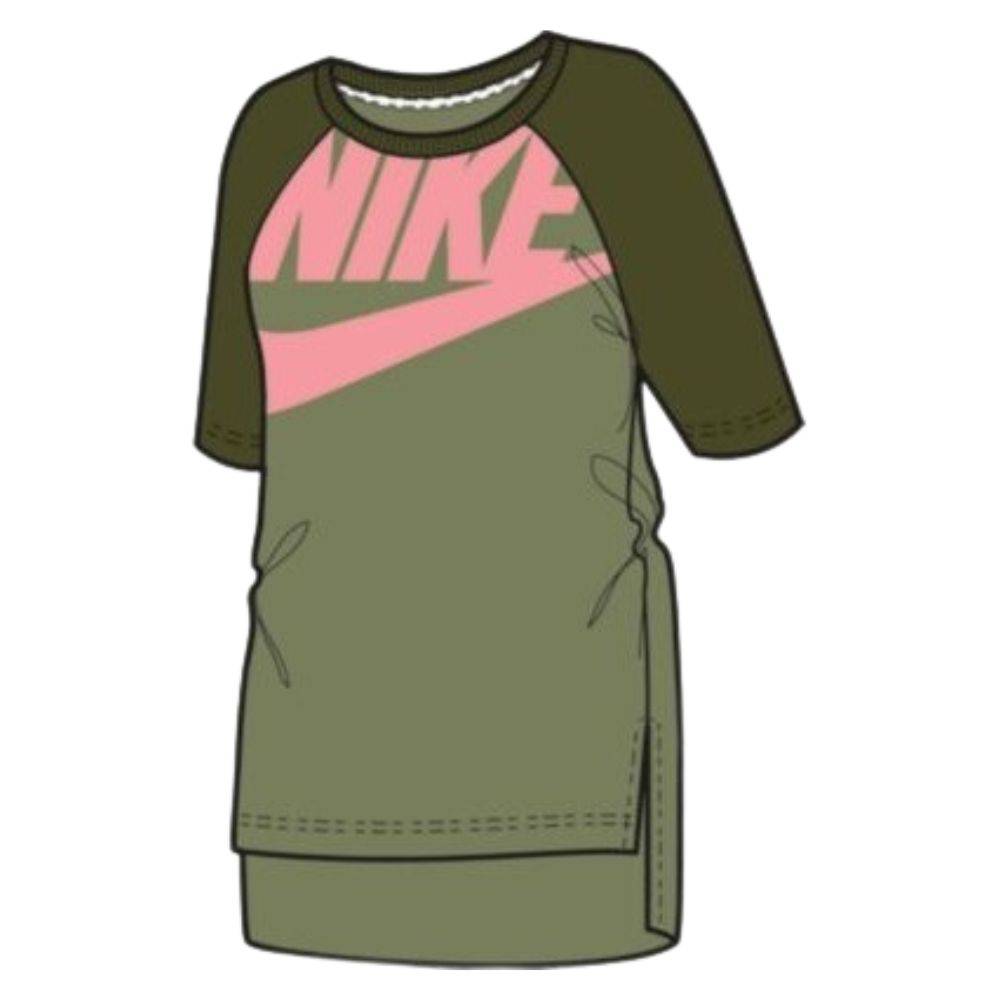 NIKE GIRLS SPORTSWEAR 3/4 GFX TOP