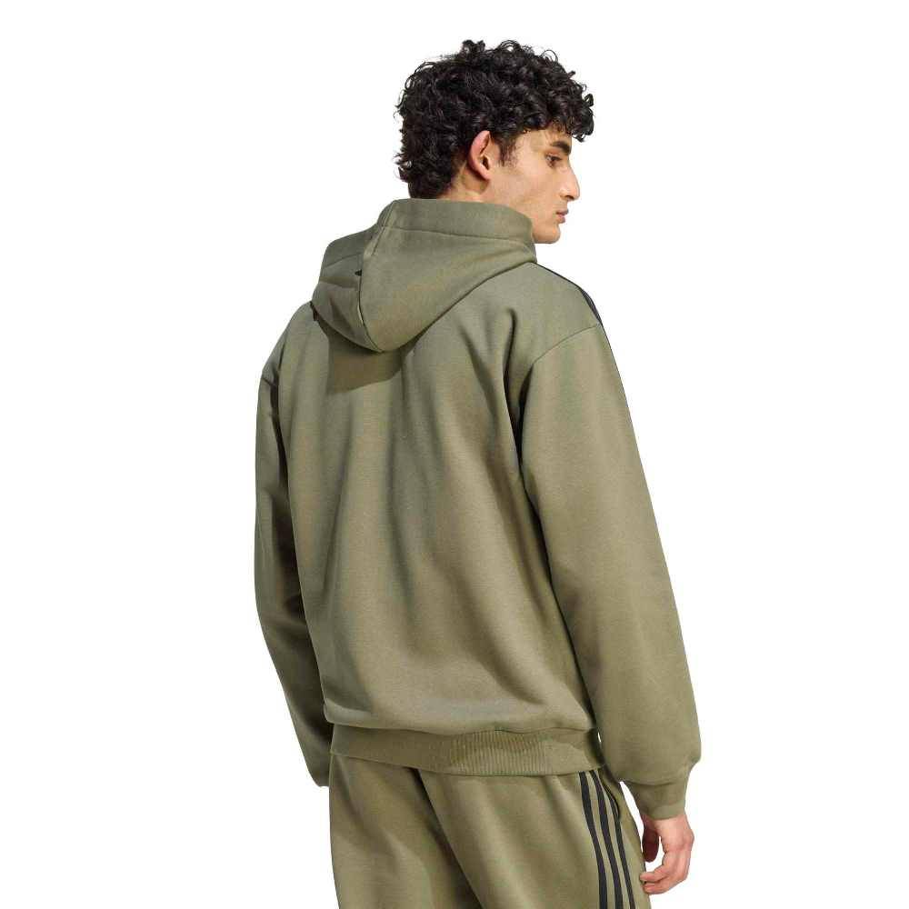 ADIDAS M ESSENTIALS 3-STRIPES FLEECE FULL-ZIP HOODIE