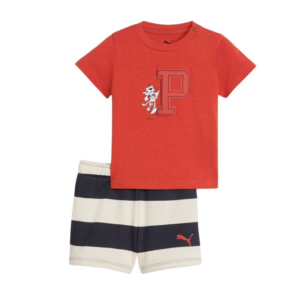 PUMA MINICATS SUPER TEE AND SHORTS SET INF