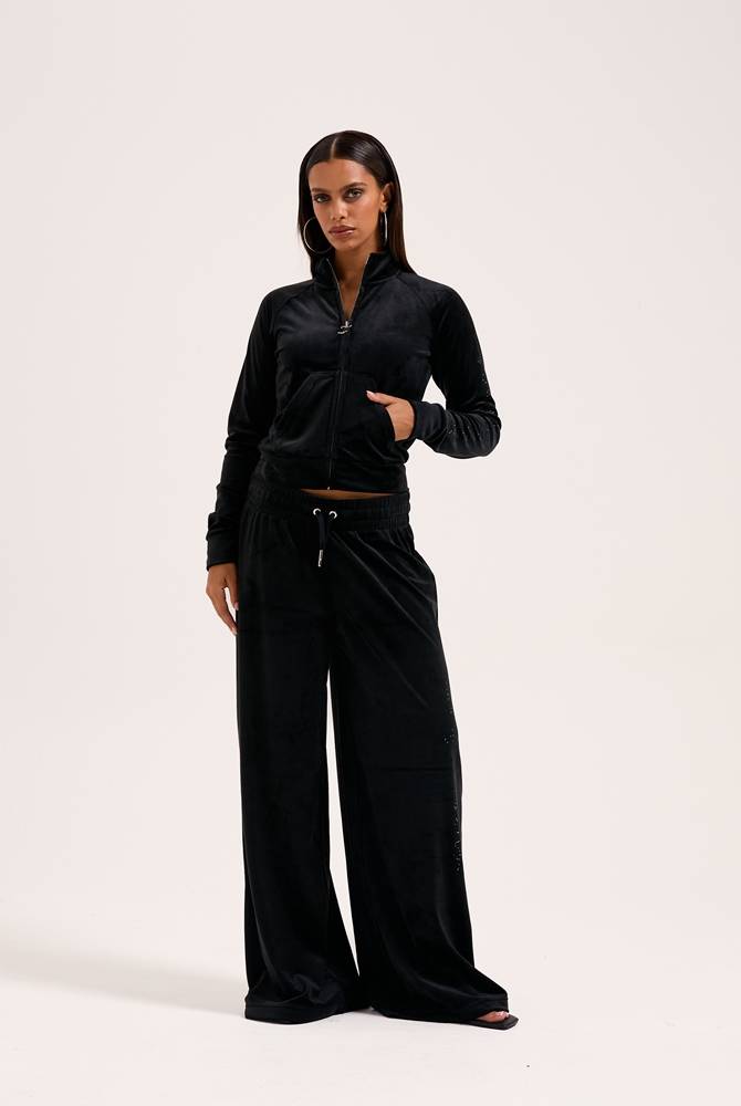 JUICY COUTURE CLASSIC VELOUR CHEVIOT CUFFED JOGGER