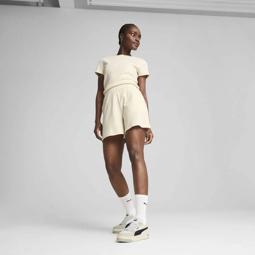 PUMA ESS ELEVATED HIGH-RISE RIB SHORTS 5