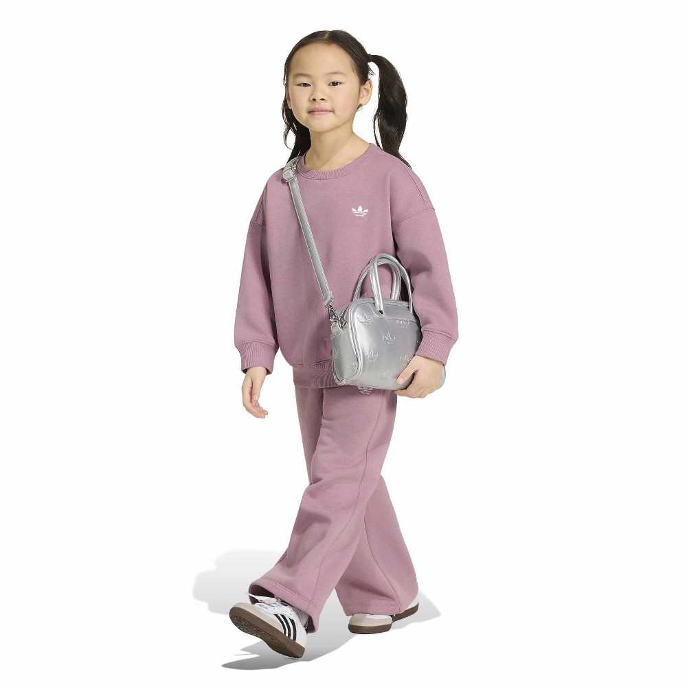 ADIDAS ORIGINALS LITTLE KIDS LOOSE CREW WIDE LEG PANTS SET