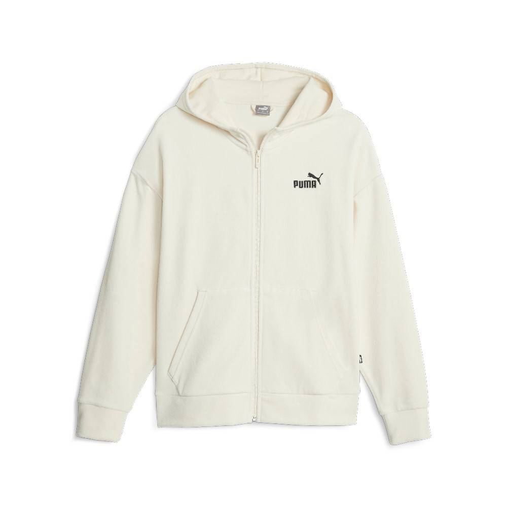 PUMA ESS ELEVATED VELOUR FULL-ZIP HOODIE