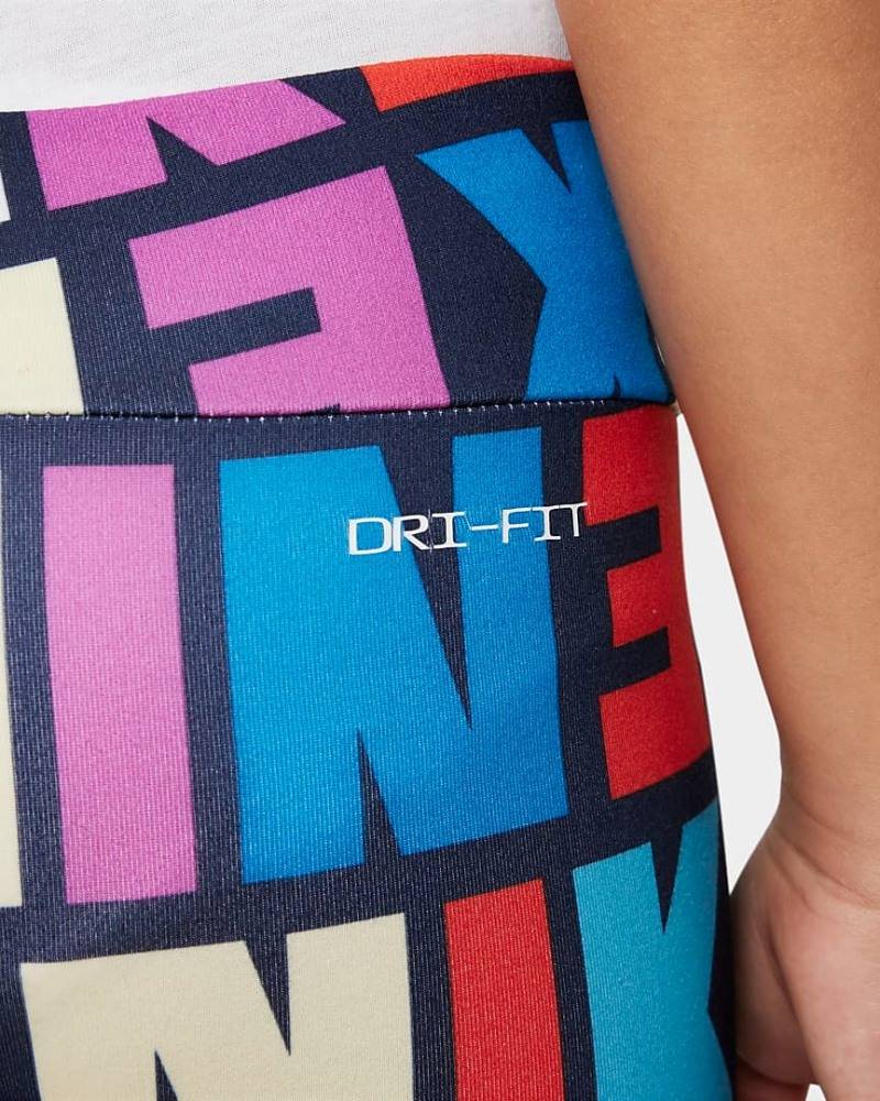 NIKE LITTLE GIRLS SNACK PACK PRINTED BIKE SHORT