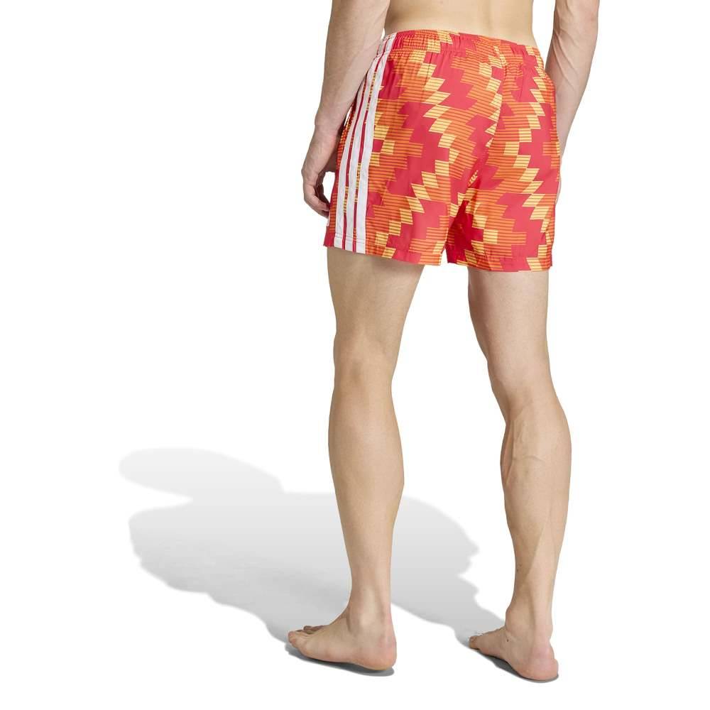ADIDAS M FOOTBALL-INSPIRED GRAPHIC SWIM SHORTS 5-INCH