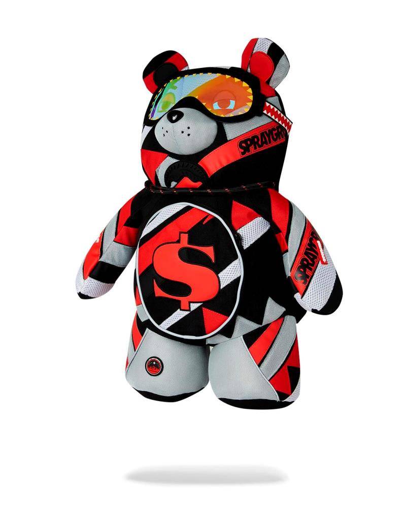SPRAYGROUND SHREDDED ARCTIC MONEYBEAR BACKPACK