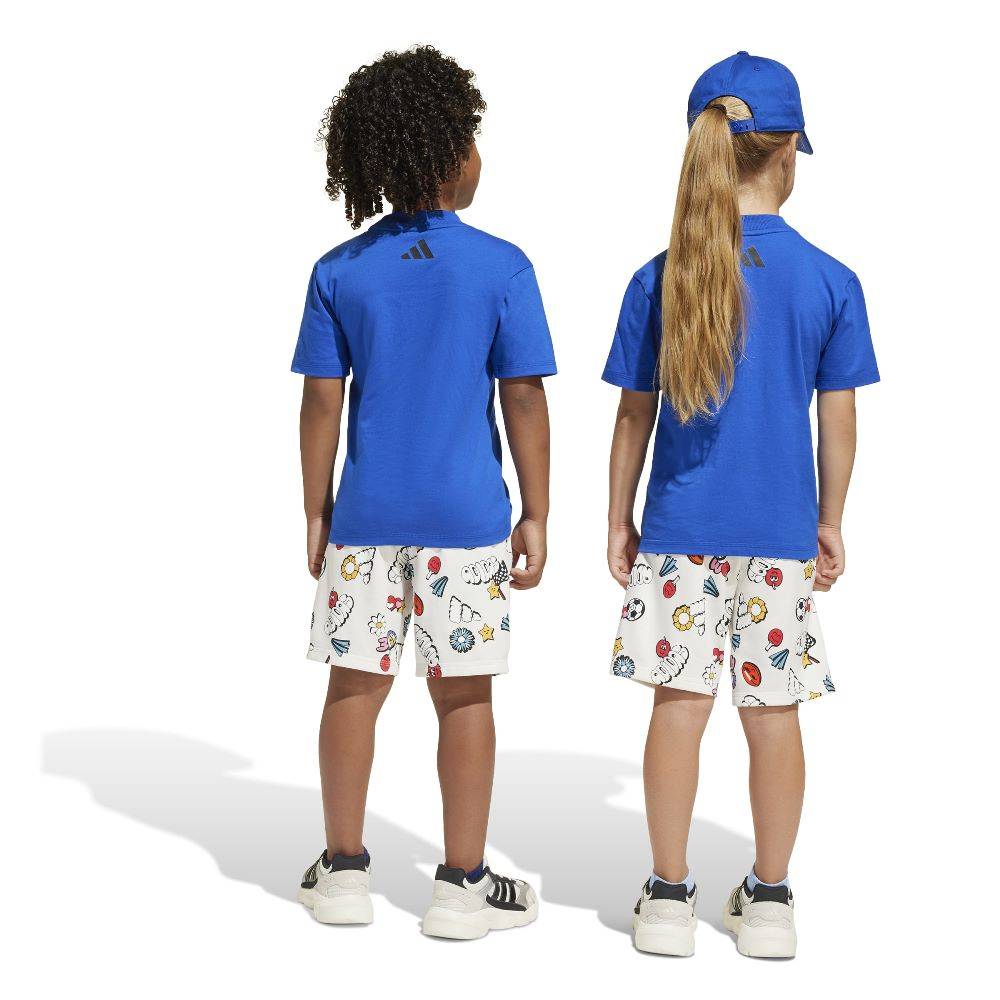 ADIDAS LITTLE KIDS SEASONAL ESSENTIALS FUN T-SHIRT SET