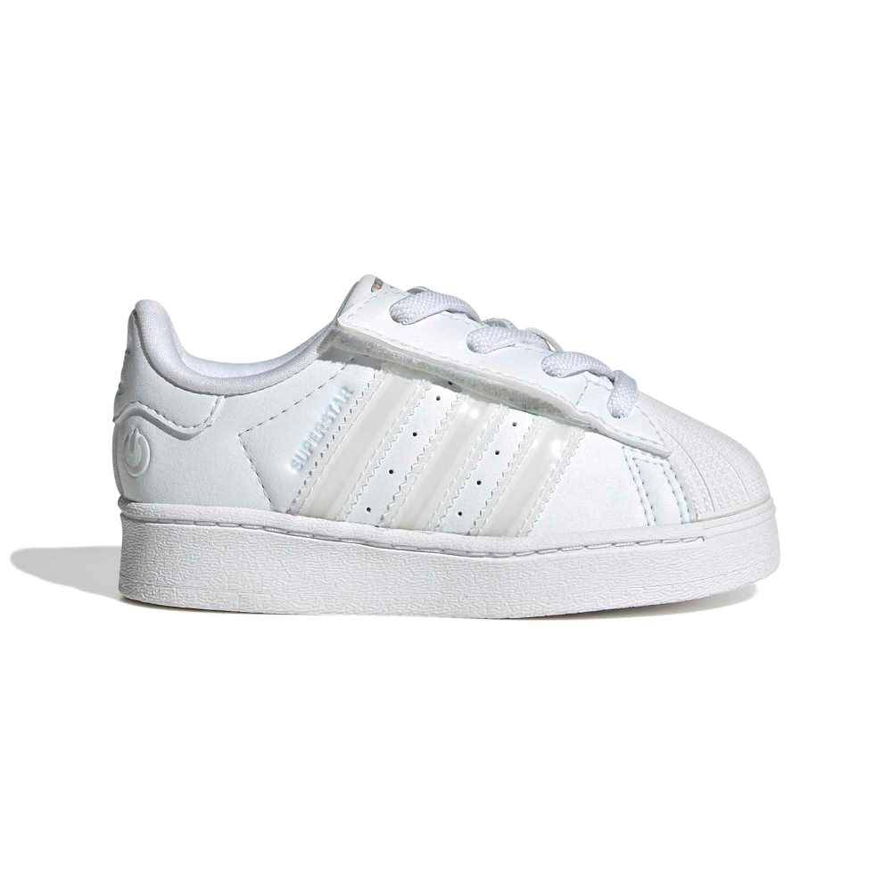 ADIDAS ORIGINALS INFANT SUPERSTAR LED LIGHTS COMFORT CLOSURE ELASTIC LACE SHOES
