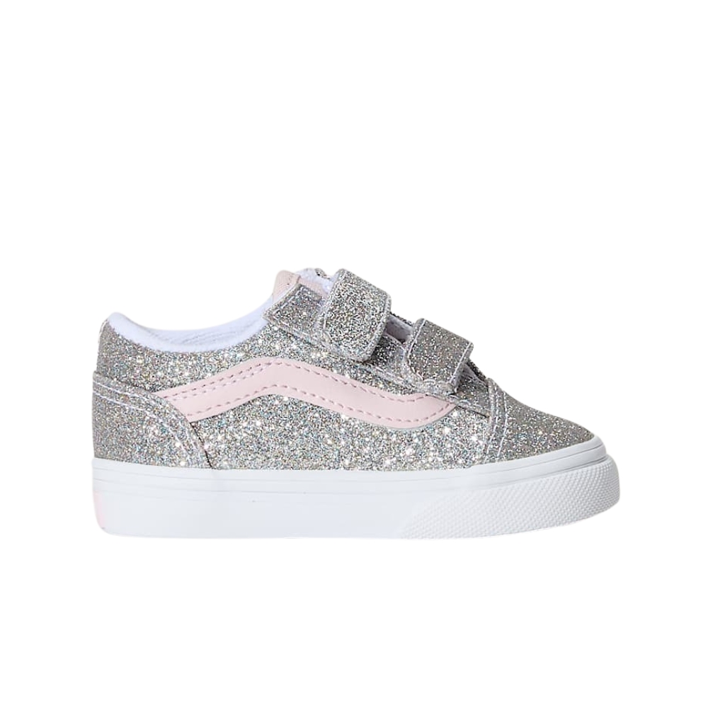 VANS TODDLER OLD SKOOL V GLITTER SHOES (1-4 YEARS)