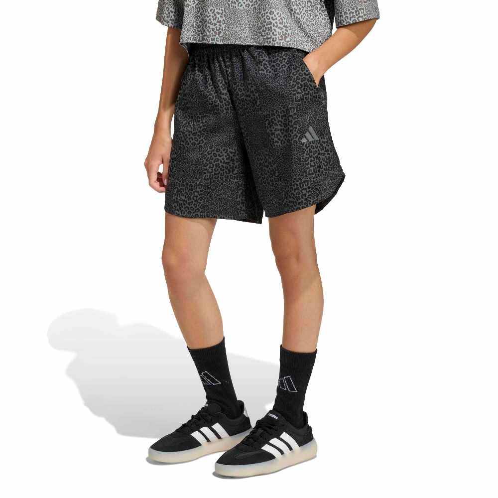 ADIDAS GIRLS SPORT ICONS ALLOVER PRINTED SHORTS
