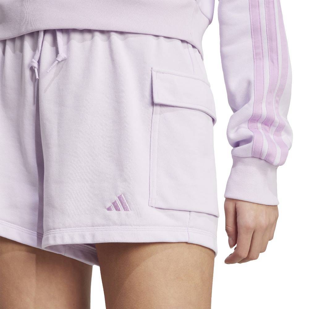 ADIDAS ESSENTIALS SMALL LOGO FRENCH TERRY CARGO SHORTS