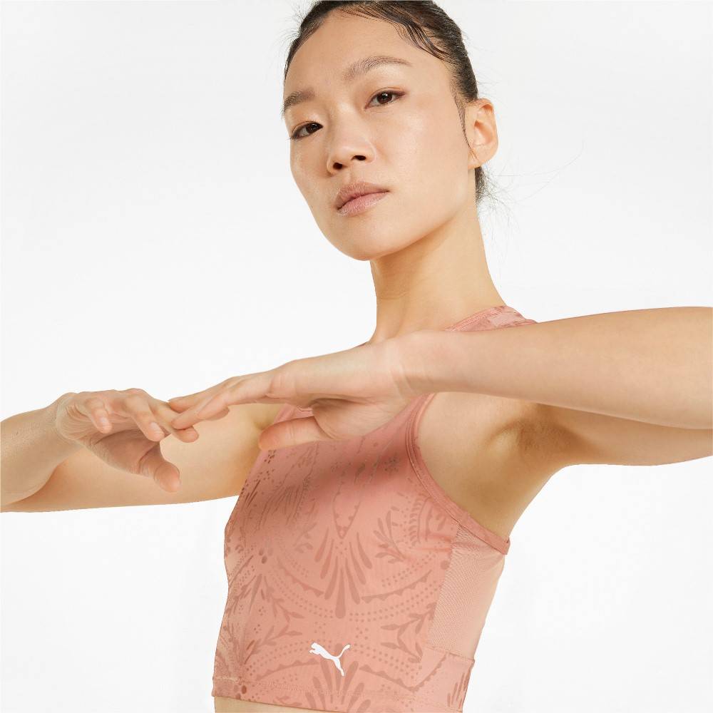 PUMA STUDIO ALL-OVER-PRINT CROP TANK