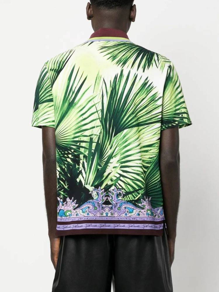 JUST CAVALLI GRAPHIC PRINT LOGO SHIRT