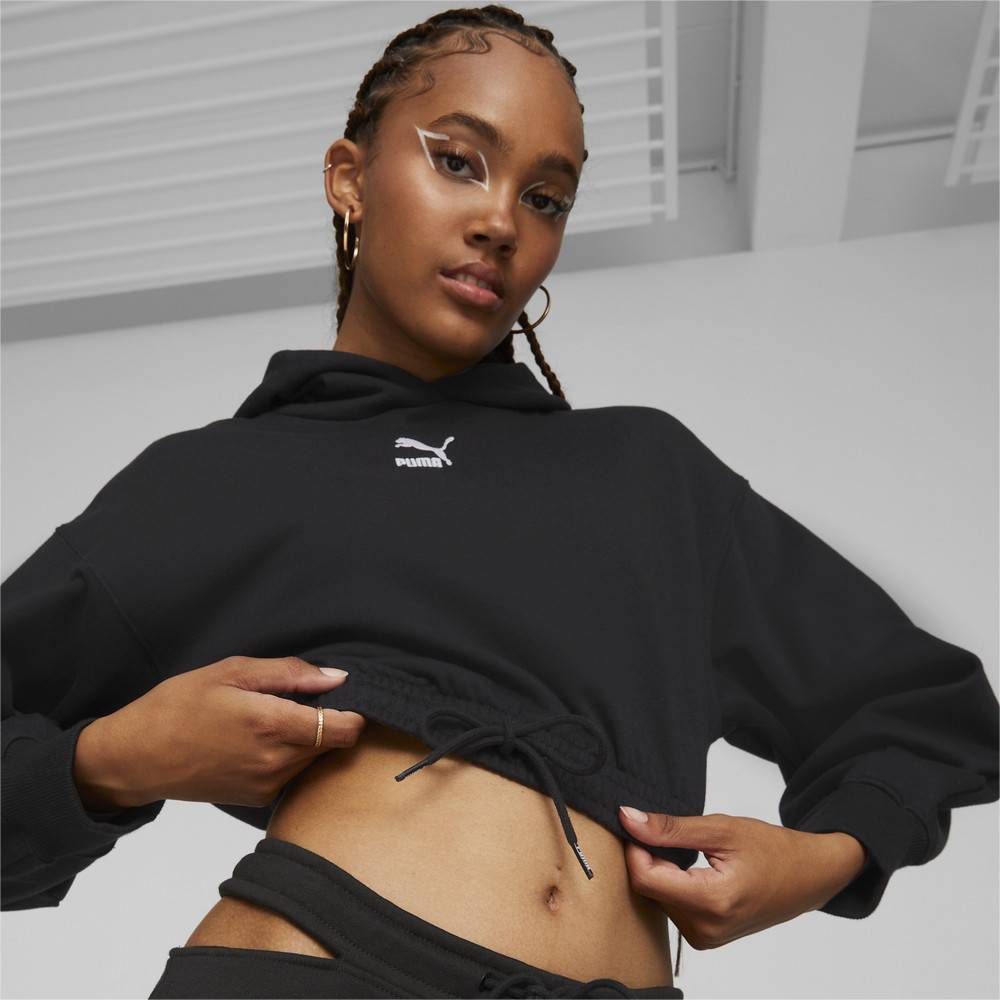 PUMA CLASSIC CROPPED WOMENS HOODIE