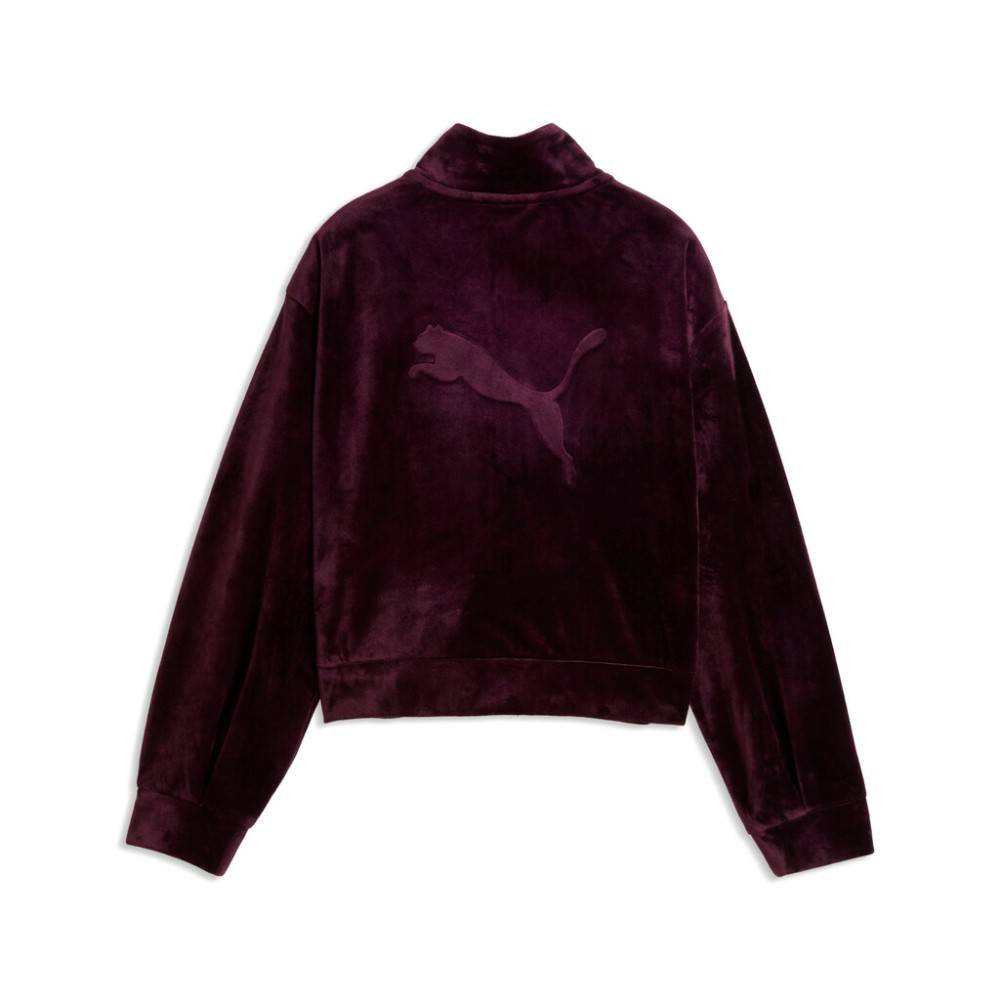 PUMA ESS ELEVATED VELOUR SHORT LENGTH  TRACKJACKET G