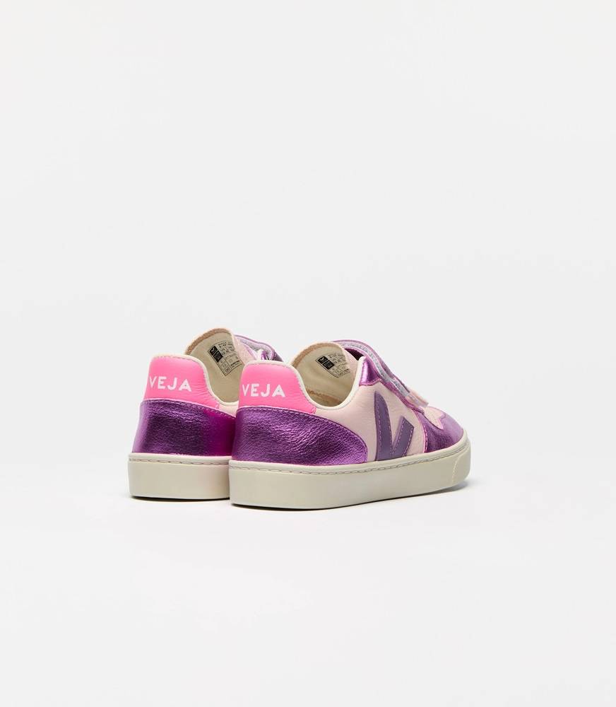 VEJA V-10 ORGANIC TRACED LEATHER INFANT