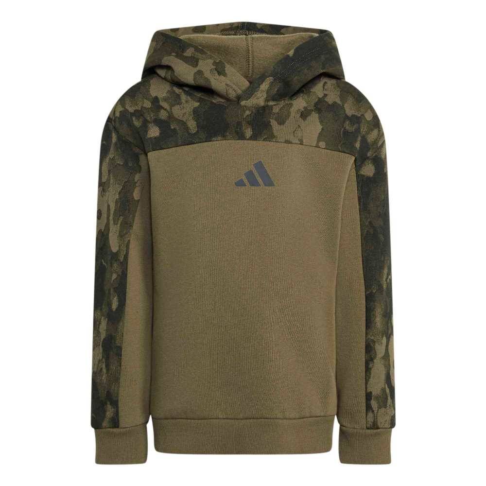 ADIDAS LITTLE KIDS SEASONAL ESSENTIALS HOODED FLEECE JOGGER SET LITTLE