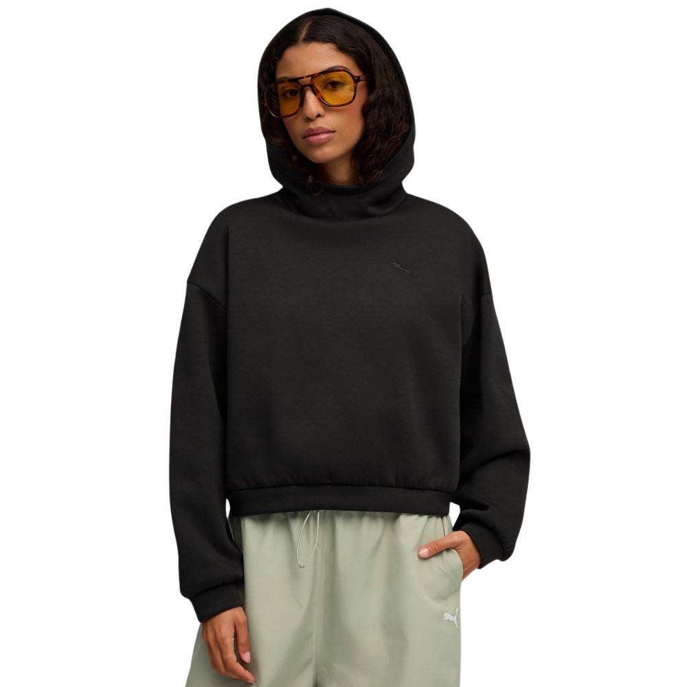 PUMA WARDROBE ESS OVERSIZED HOODIE DK