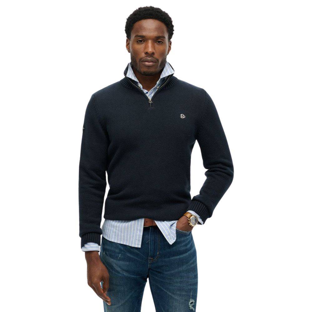 SUPERDRY COTTON HALF ZIP KNIT