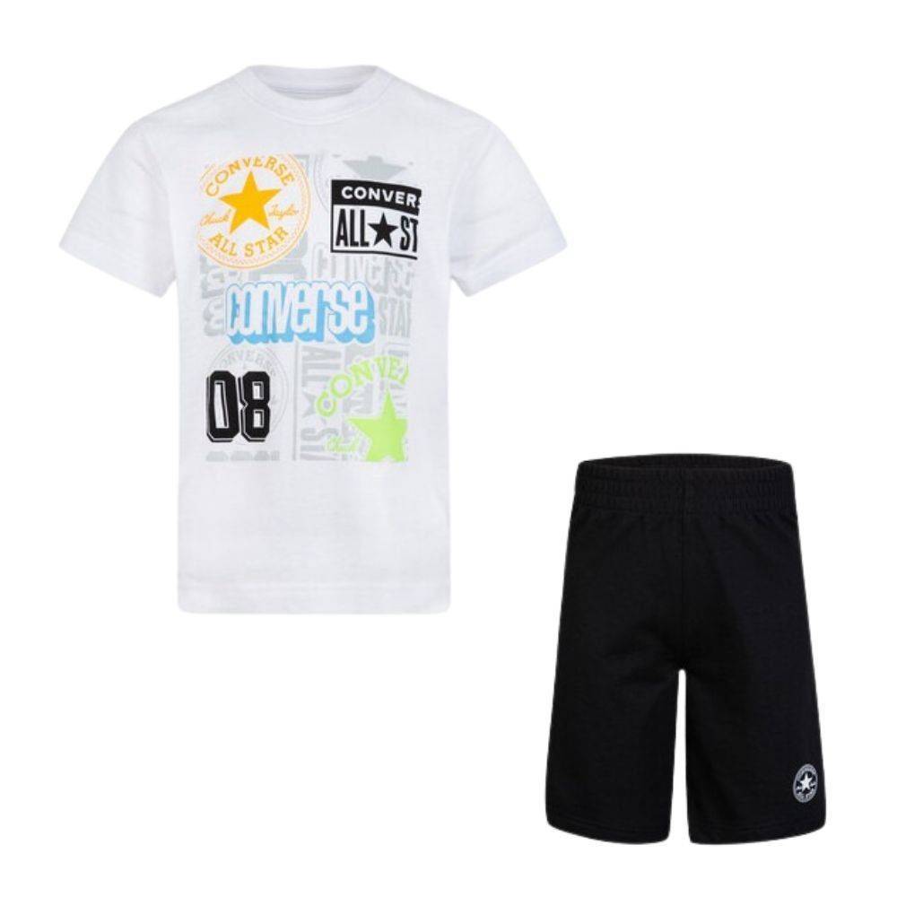 CONVERSE INFANT LOGO PACK TEE + SHORT SET