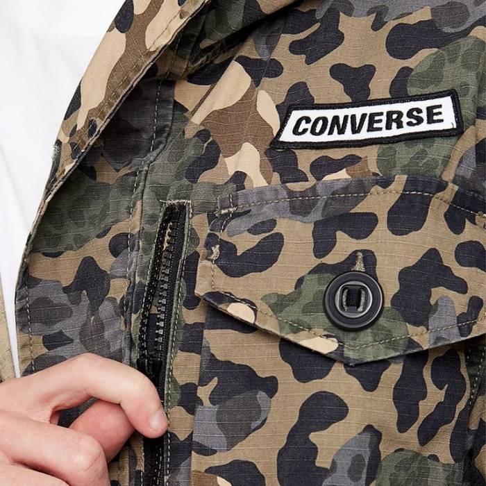 CONVERSE CAMO COTTON UTILITY JACKET MENS