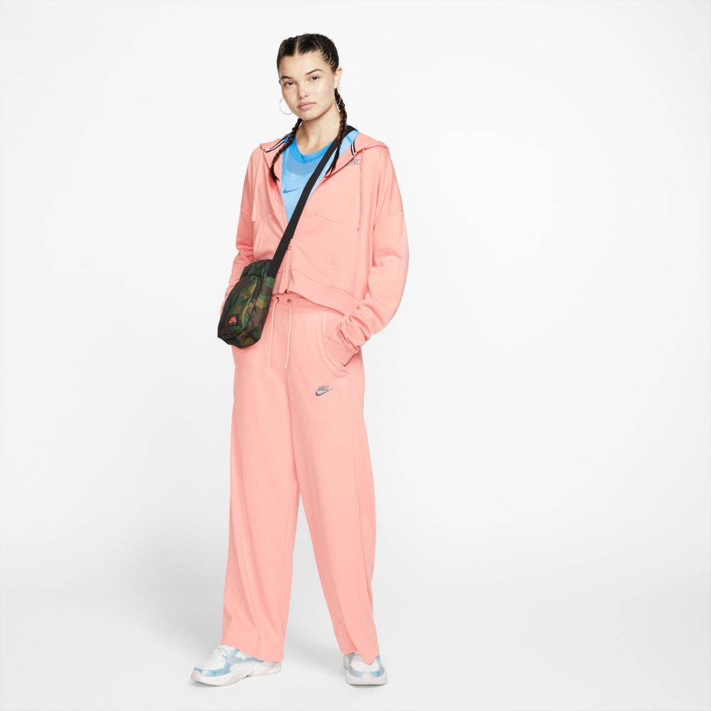 NIKE SPORTSWEAR JERSEY FULL ZIP HOODIE WOMENS