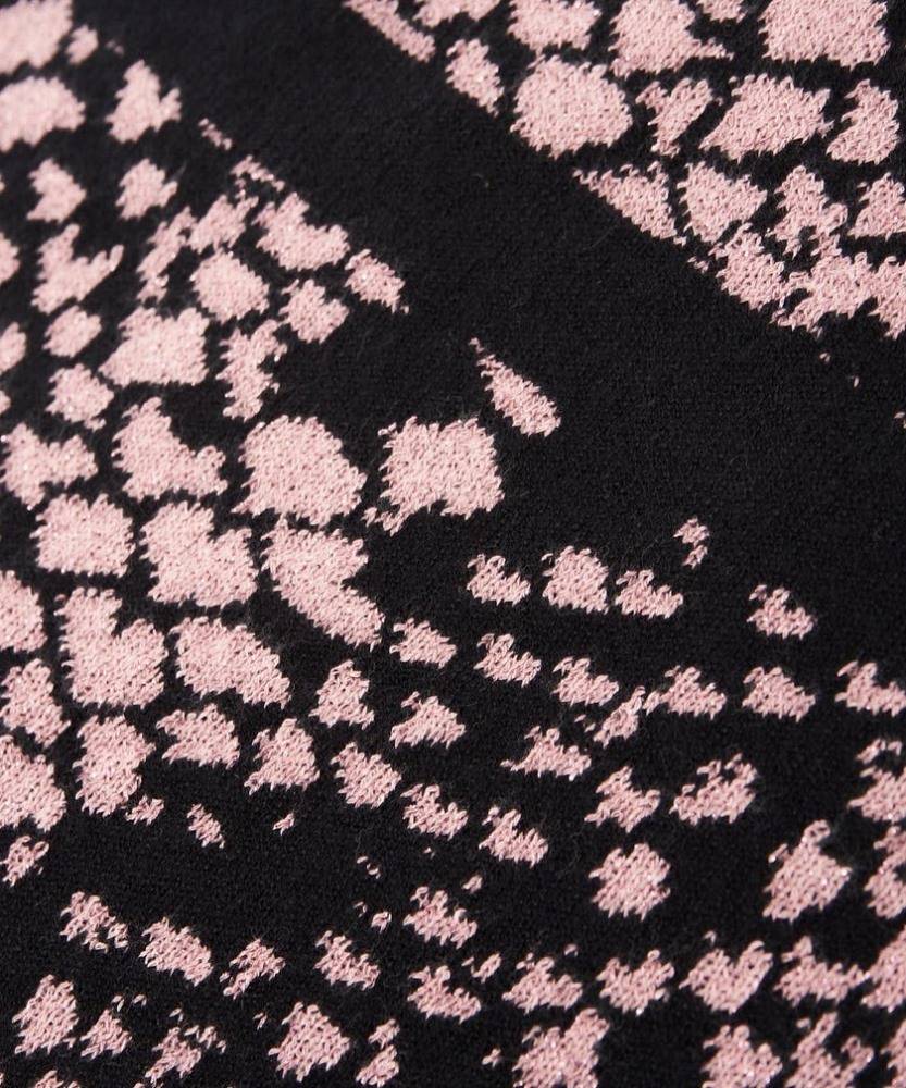 LIU JO KNITTED PYTHON PRINT SCARF