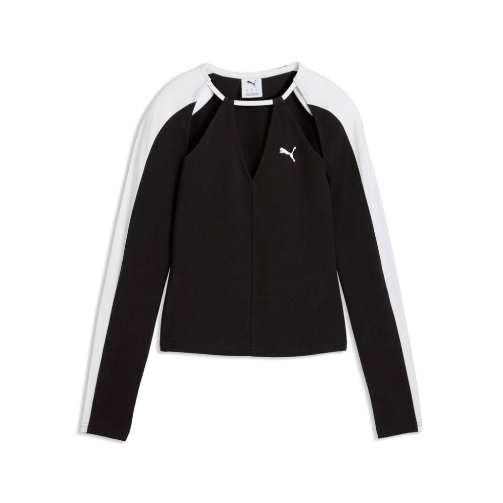 PUMA T7 SLIM CUT-OUTS LS TOP