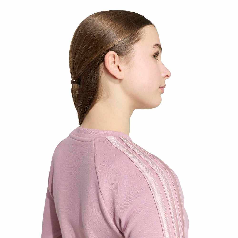 ADIDAS GIRLS SATIN SWEATSHIRT