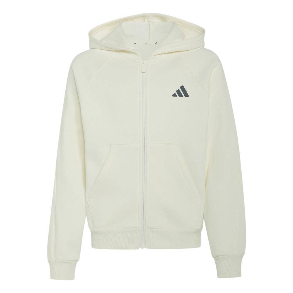 ADIDAS YOUTH SEASONALS COLLEGIATE TYPOGRAPHY FULL ZIP HOODY