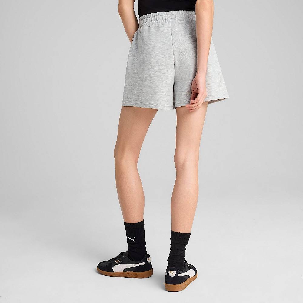 PUMA ESS SMALL NO. 1 LOGO 4” LIGHTWEIGHT HIGH-WAIST SHORTS