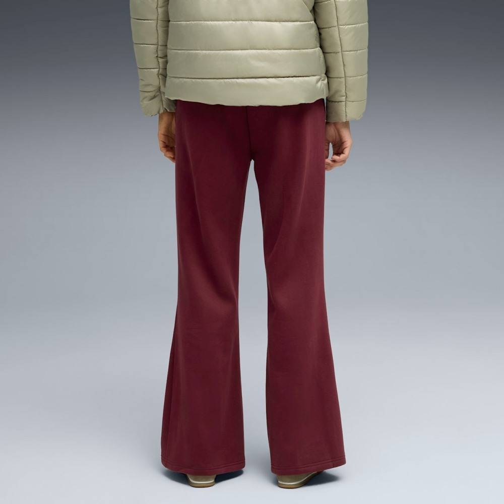 PUMA HER COMFORT HIGH-WAIST STRAIGHT PANTS FLEECE OP