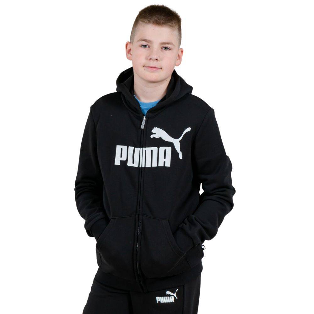 PUMA ESS BIG LOGO FULL-ZIP YOUTH HOODIE