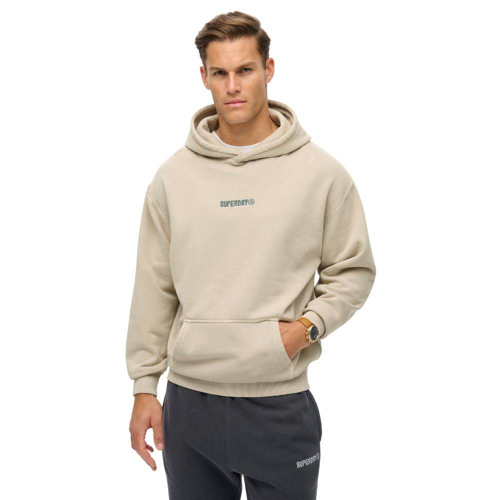 SUPERDRY MICRO LOGO GRAPHIC LOOSE HOODIE