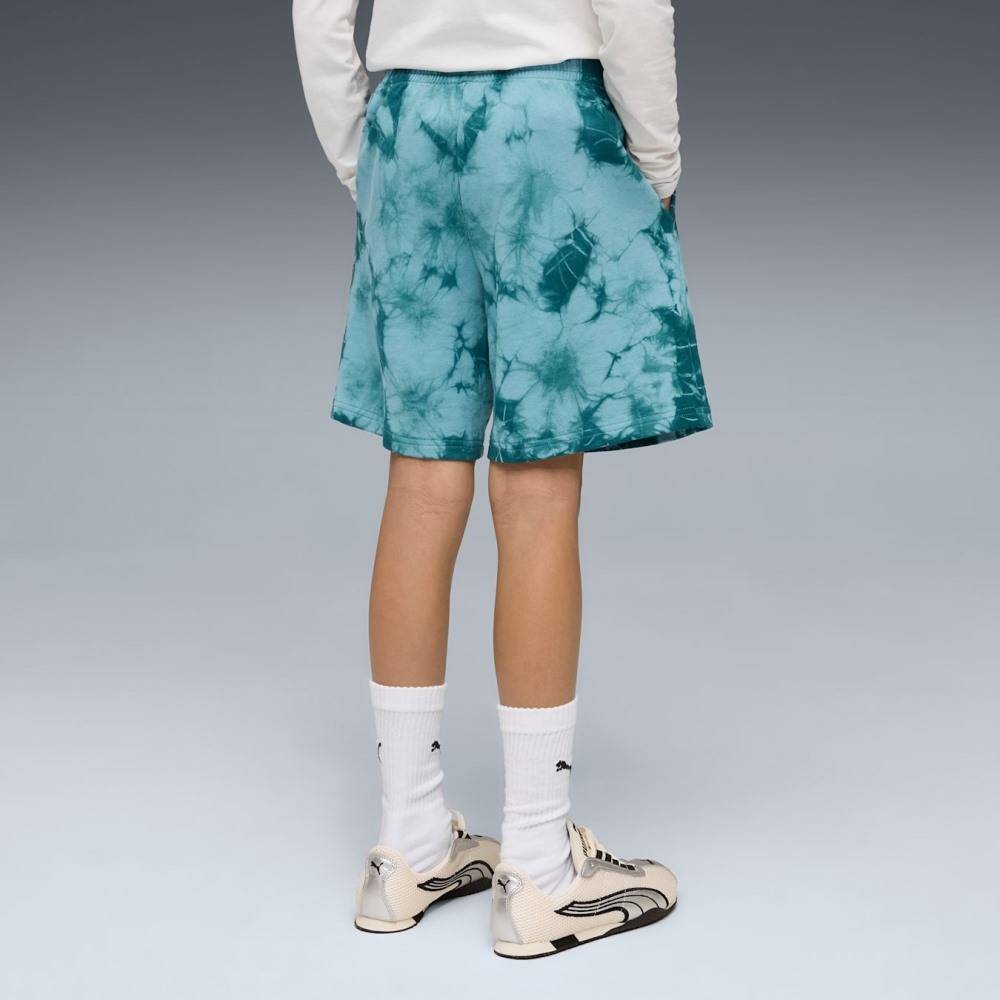 PUMA ESS ELEVATED RELAXED TIE-DYE SHORTS TR