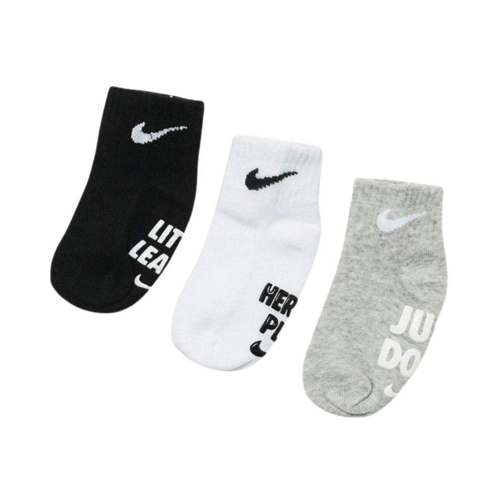 NIKE 3PK VERBIAGE GRIPPER SOCK