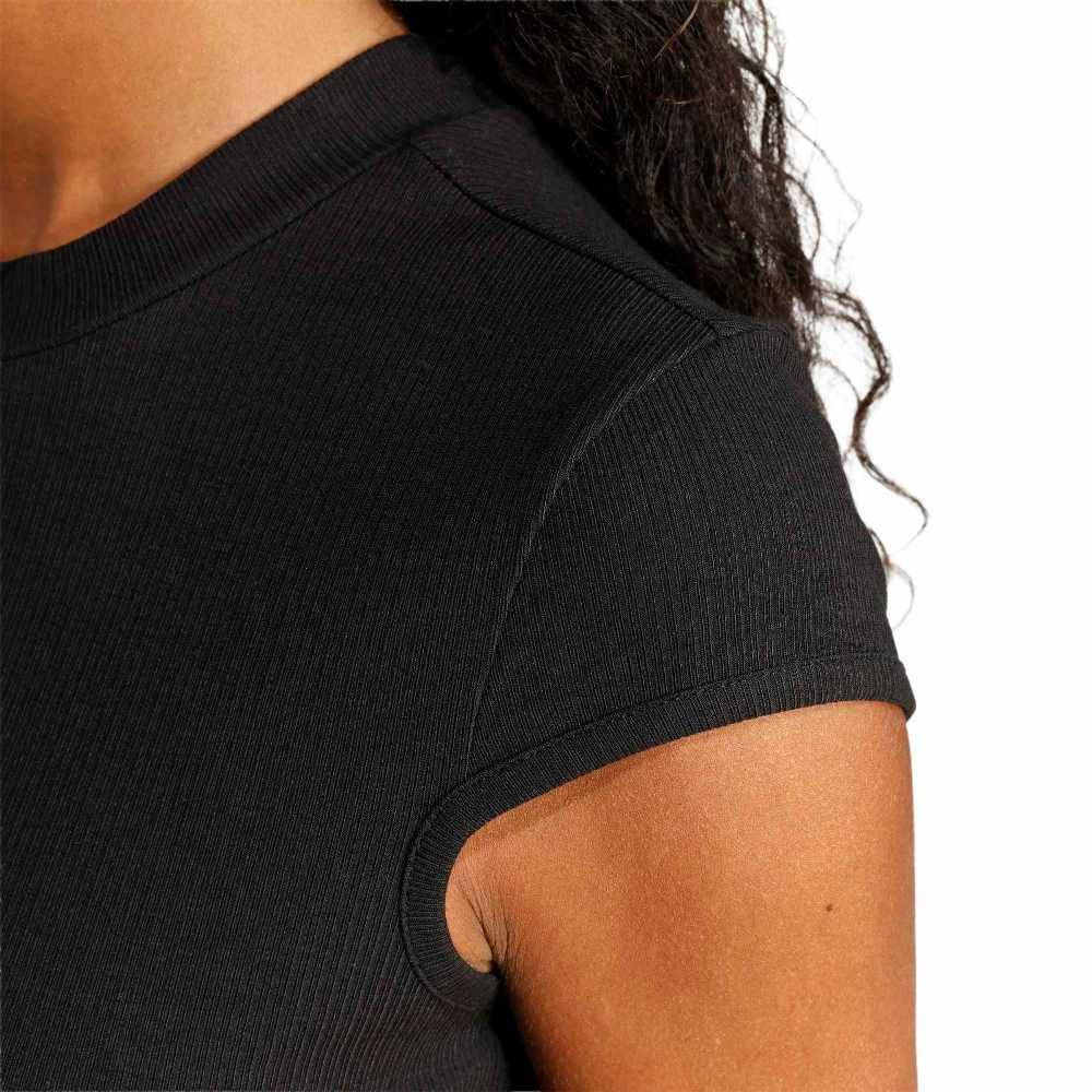 ADIDAS SEASONAL ESSENTIALS RIB CAP-SLEEVE TEE