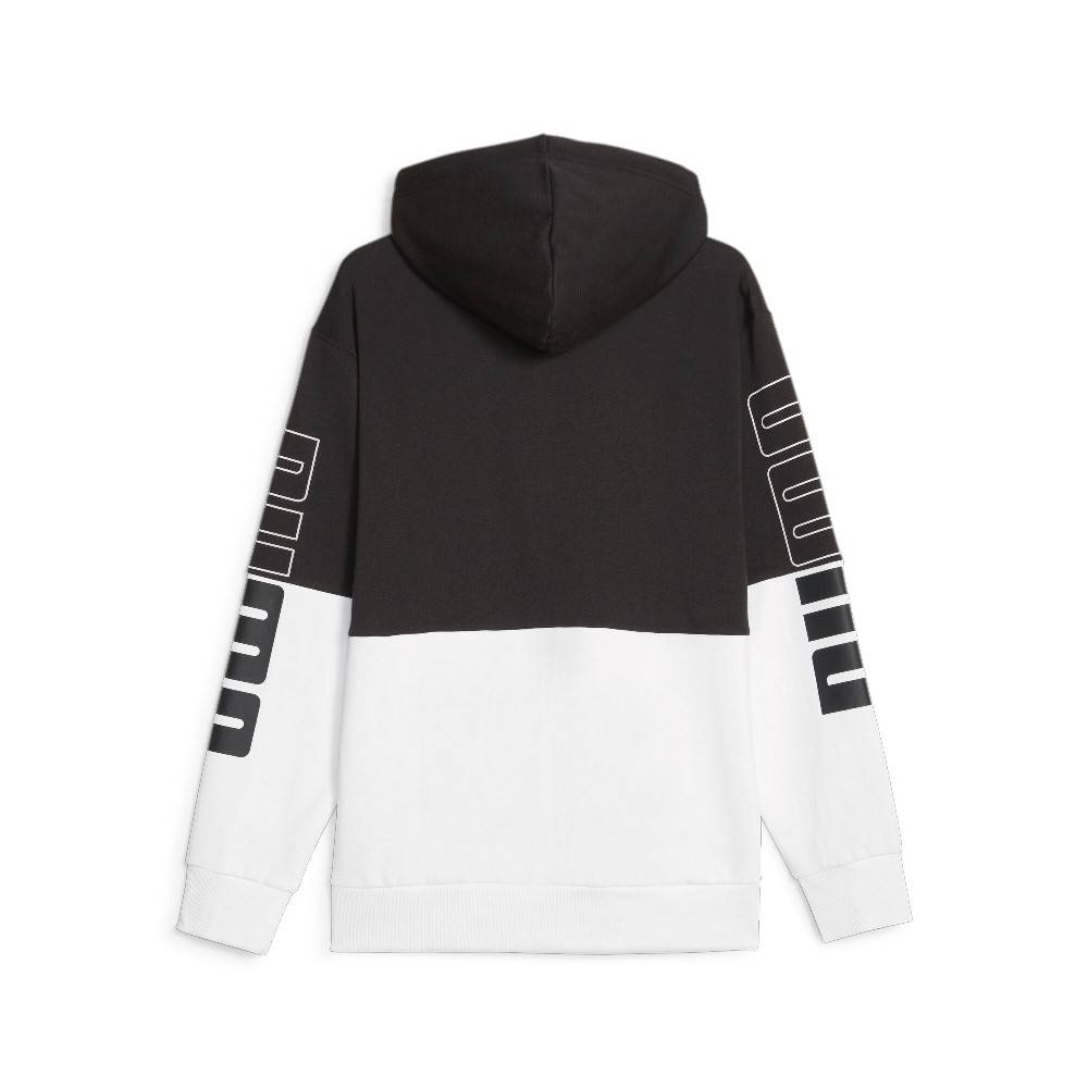PUMA POWER COLORBLOCK FULL-ZIP FLEECE HOODIE