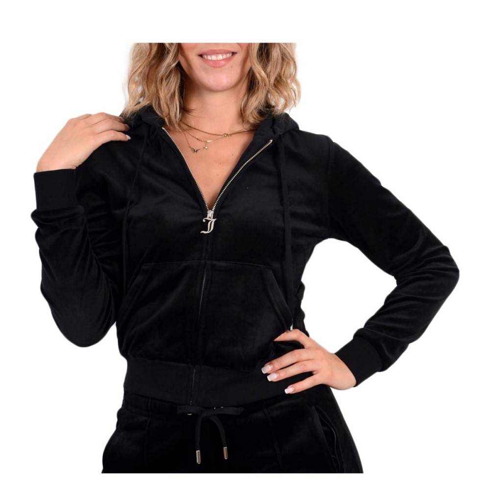 JUICY COUTURE ROBERTSON CLASSIC VELOUR ZIP HOODIE