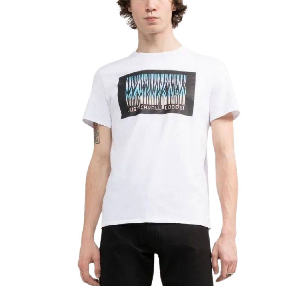JUST CAVALLI LOGO-PRINT T-SHIRT