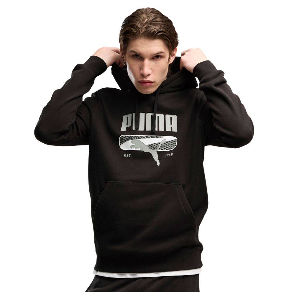 PUMA SPORT LOGO PLAY HOODIE FL