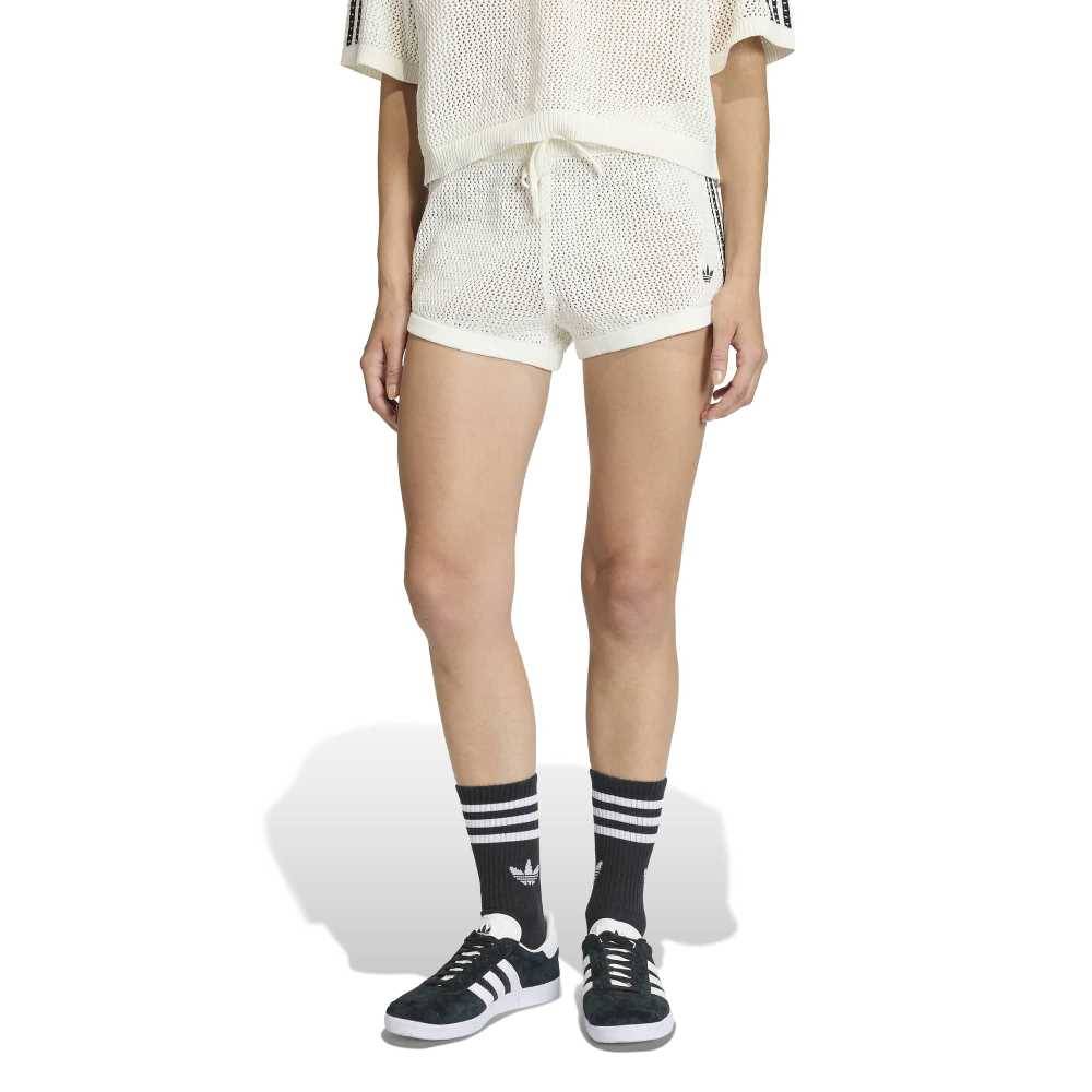ADIDAS ORIGINALS KNITTED CROCHET SHORTS