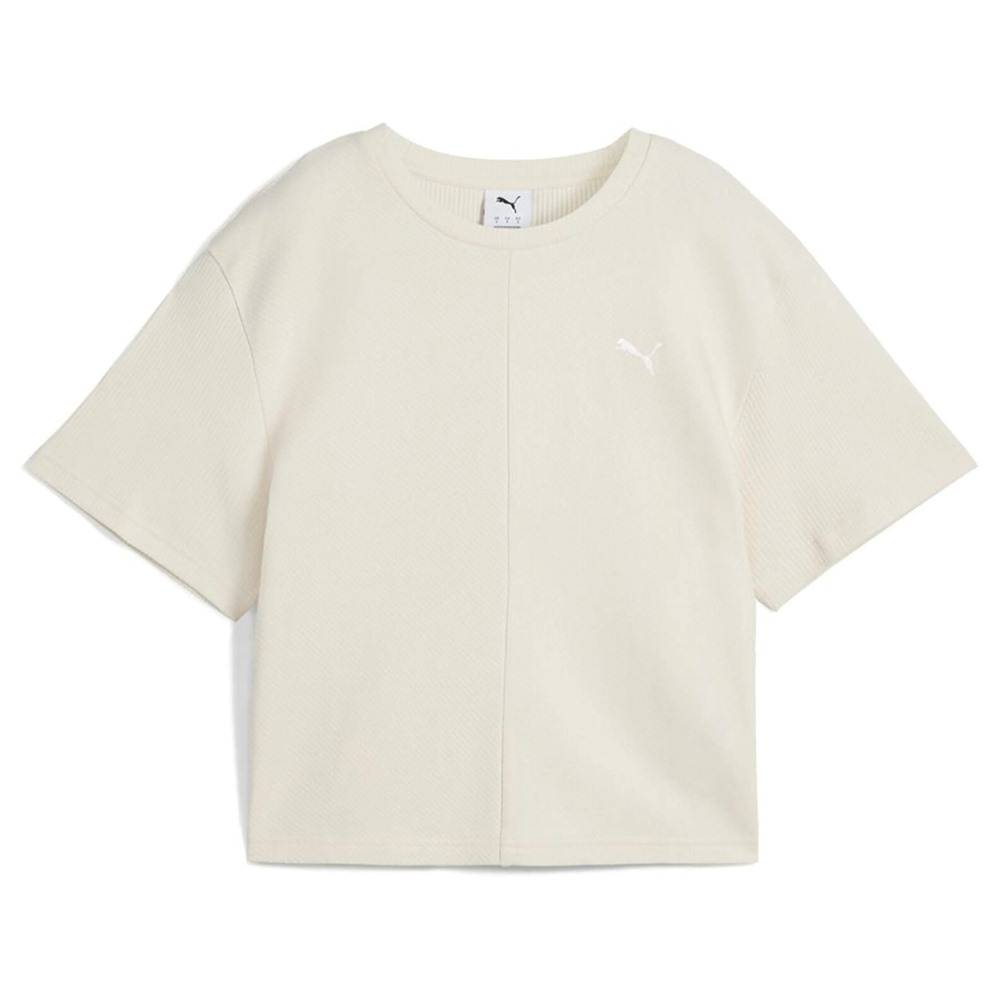PUMA WARDROBE ESS RIBBED RELAXED TEE