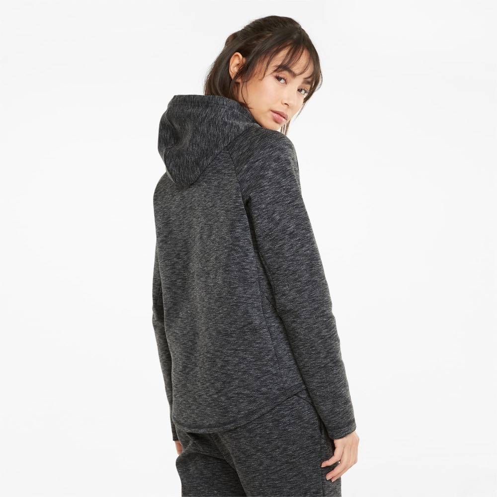 PUMA WOMENS EVOSTRIPE FULL-ZIP HOODIE