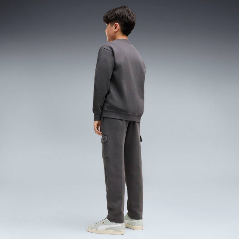 PUMA ESS ELEVATED RELAXED CREW AND CARGO PANTS SUIT FL B
