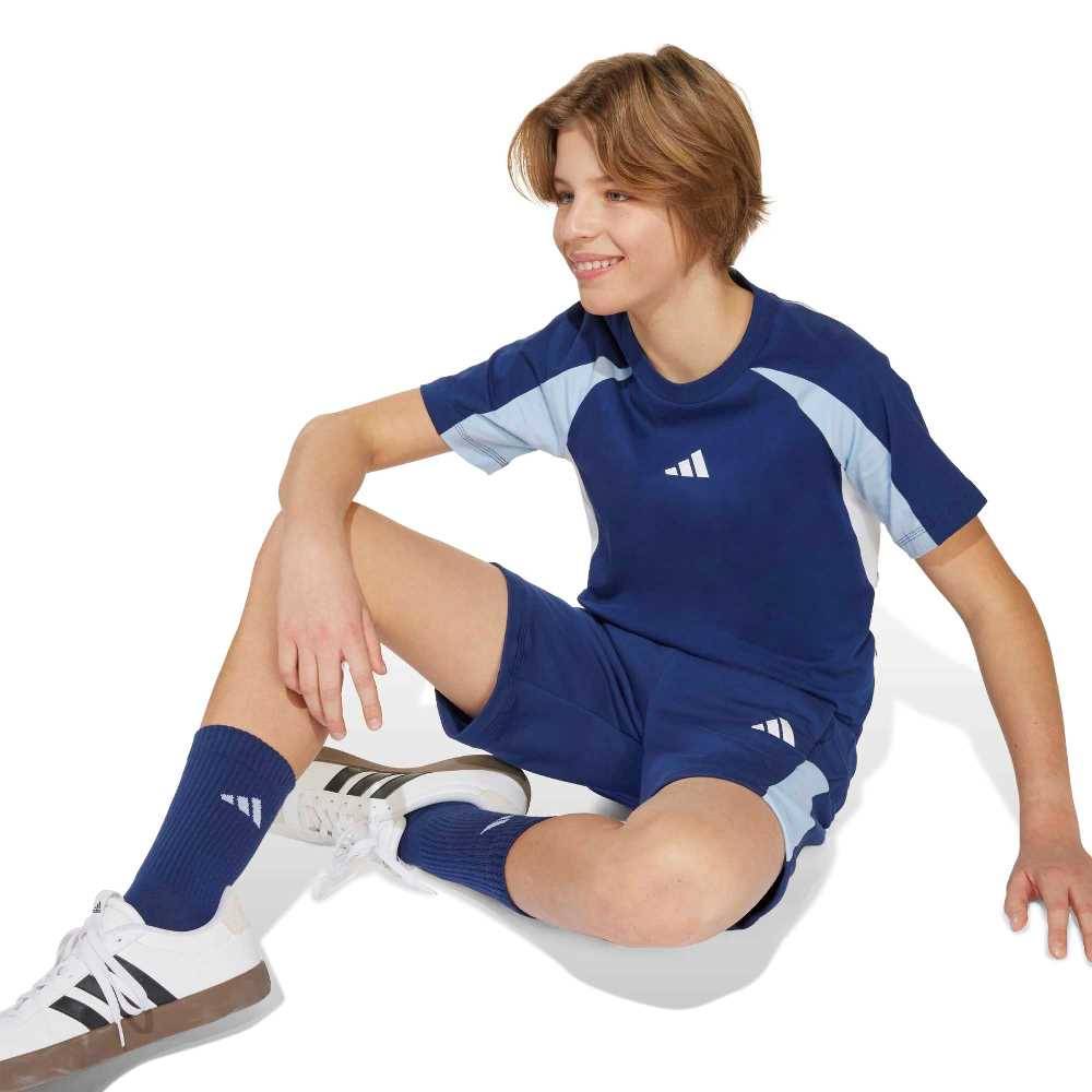 ADIDAS YOUTH SEASONAL ESSENTIALS COLORBLOCK SHORTS