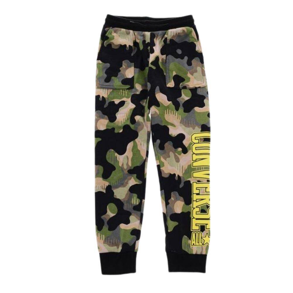 CONVERSE YOUTH ALL-OVER-PRINT CAMO FLEECE JOGGER