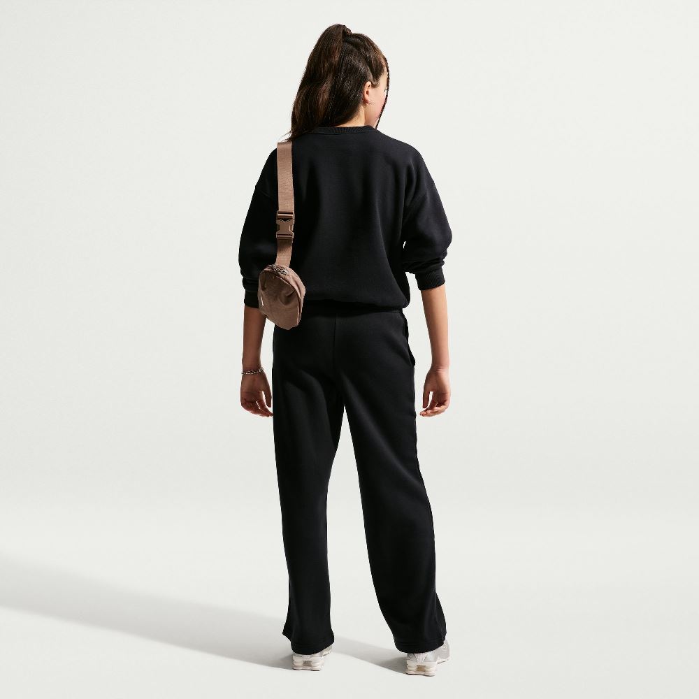 NIKE GIRLS STUDIO FLEECE OPEN-HEM PANT